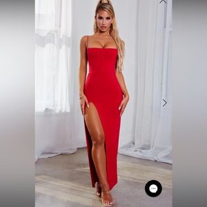 BABYBOO FASHION VICTORIA MAXI DRESS - RED